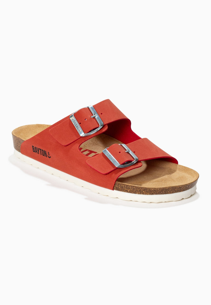 Sandales 2 Brides Atlas Corail