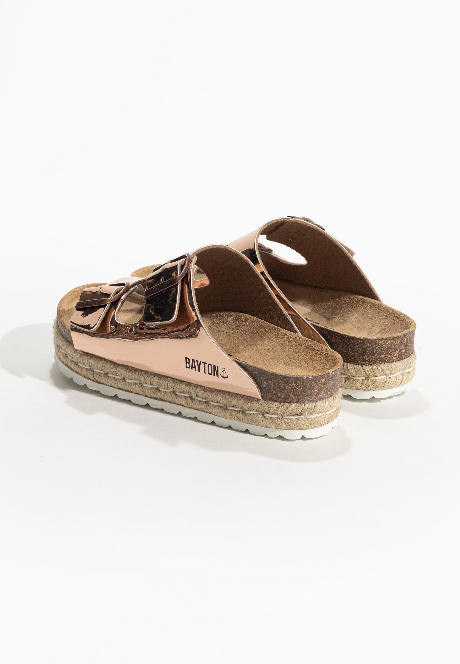 Olympe Rose gold Platform Sandals