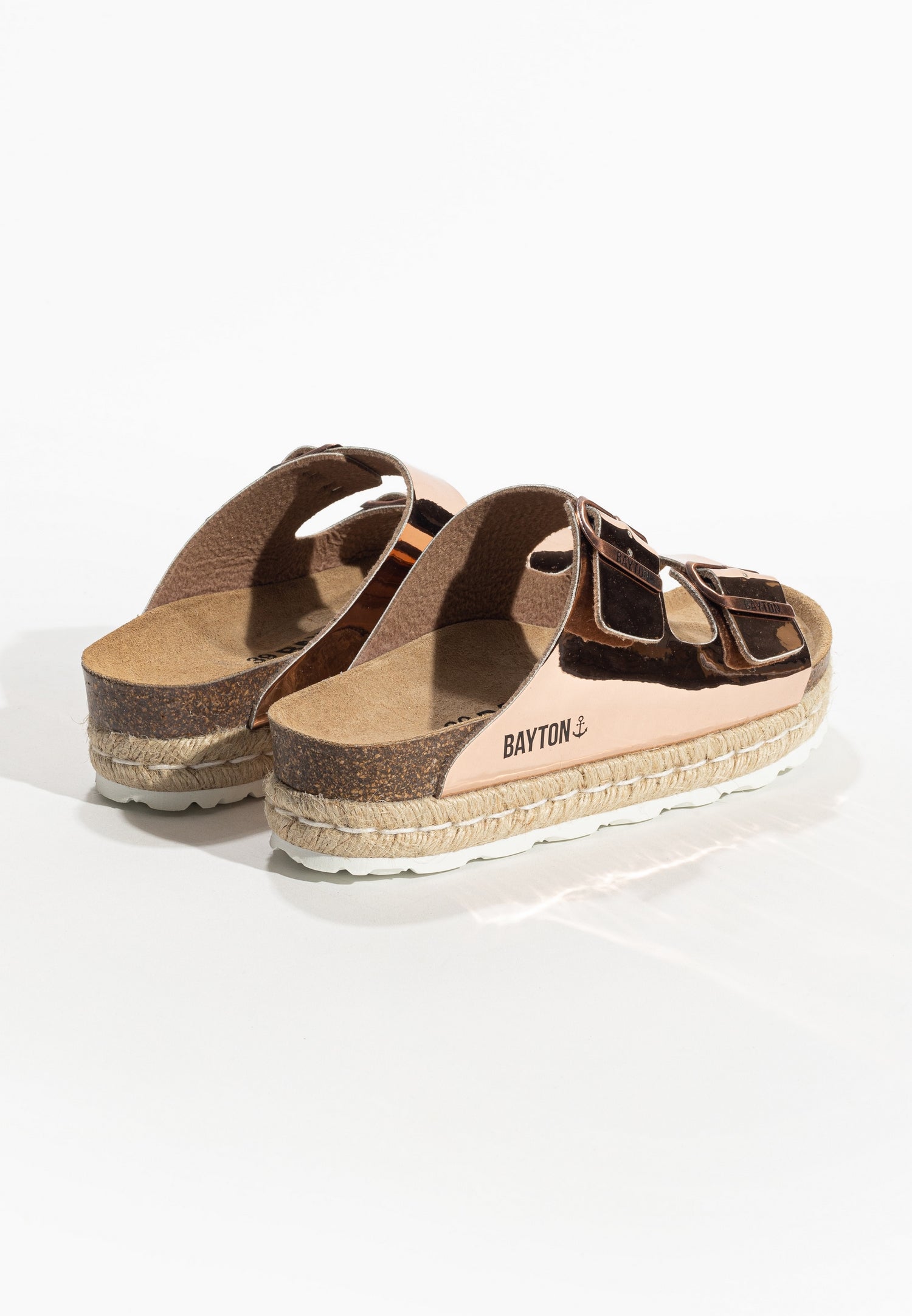 Olympe Rose gold Platform Sandals