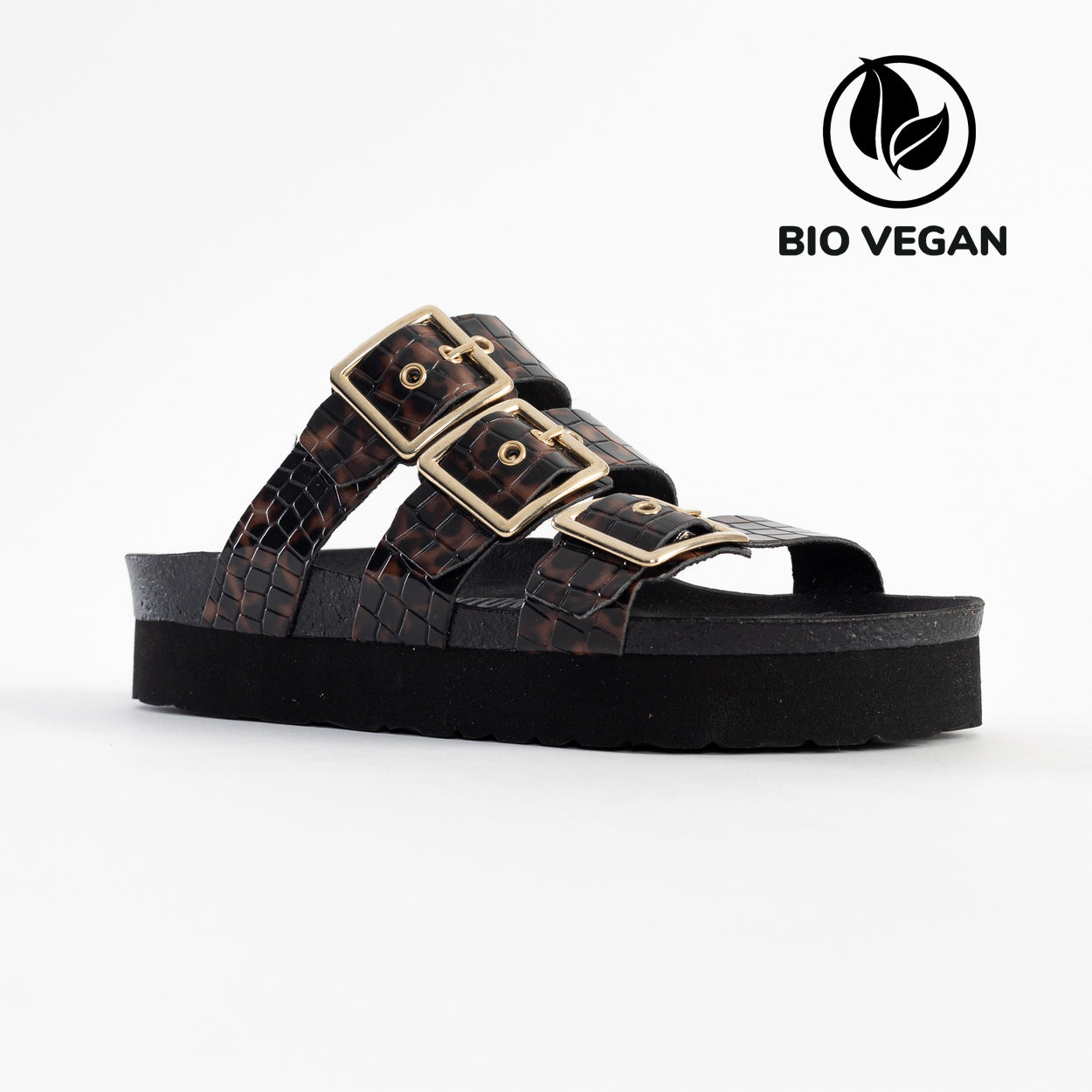 Castelo Brown Platform Sandals