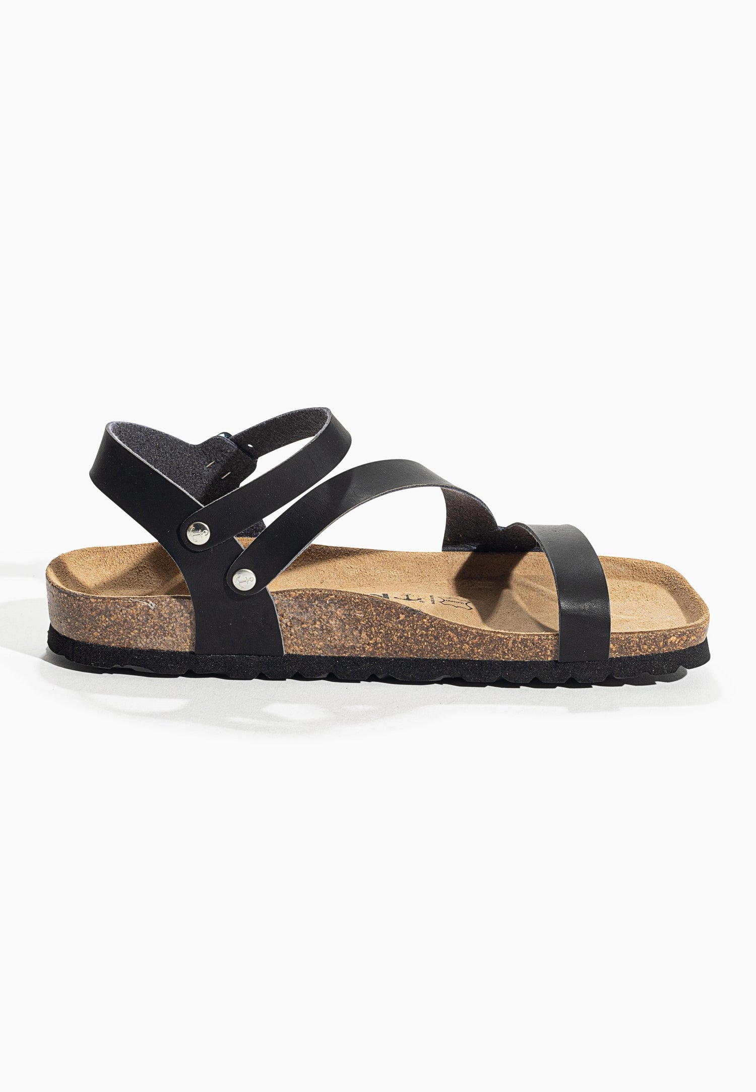 Vigo Black Multi-Strap Sandals