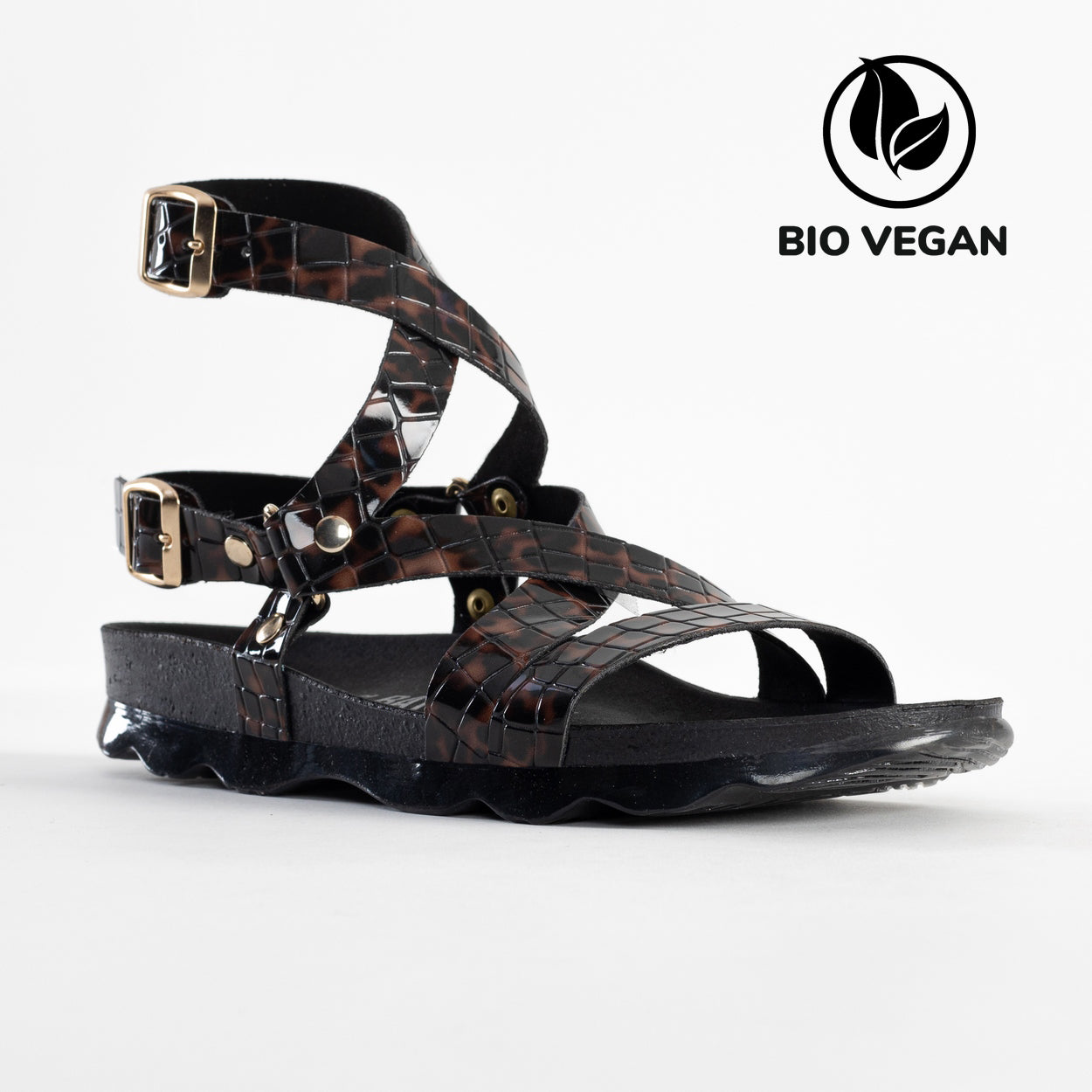 Armidale Brown Multi-Strap Sandals