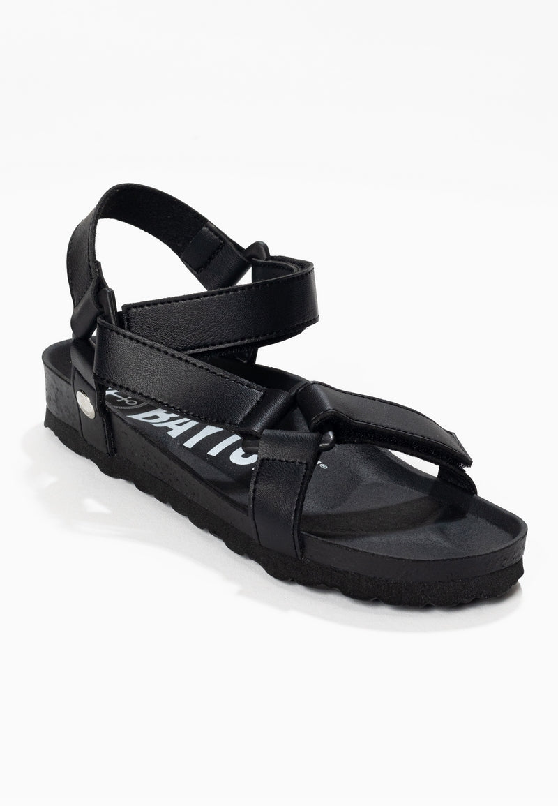 Rigoni Black Multi-Strap Sandals