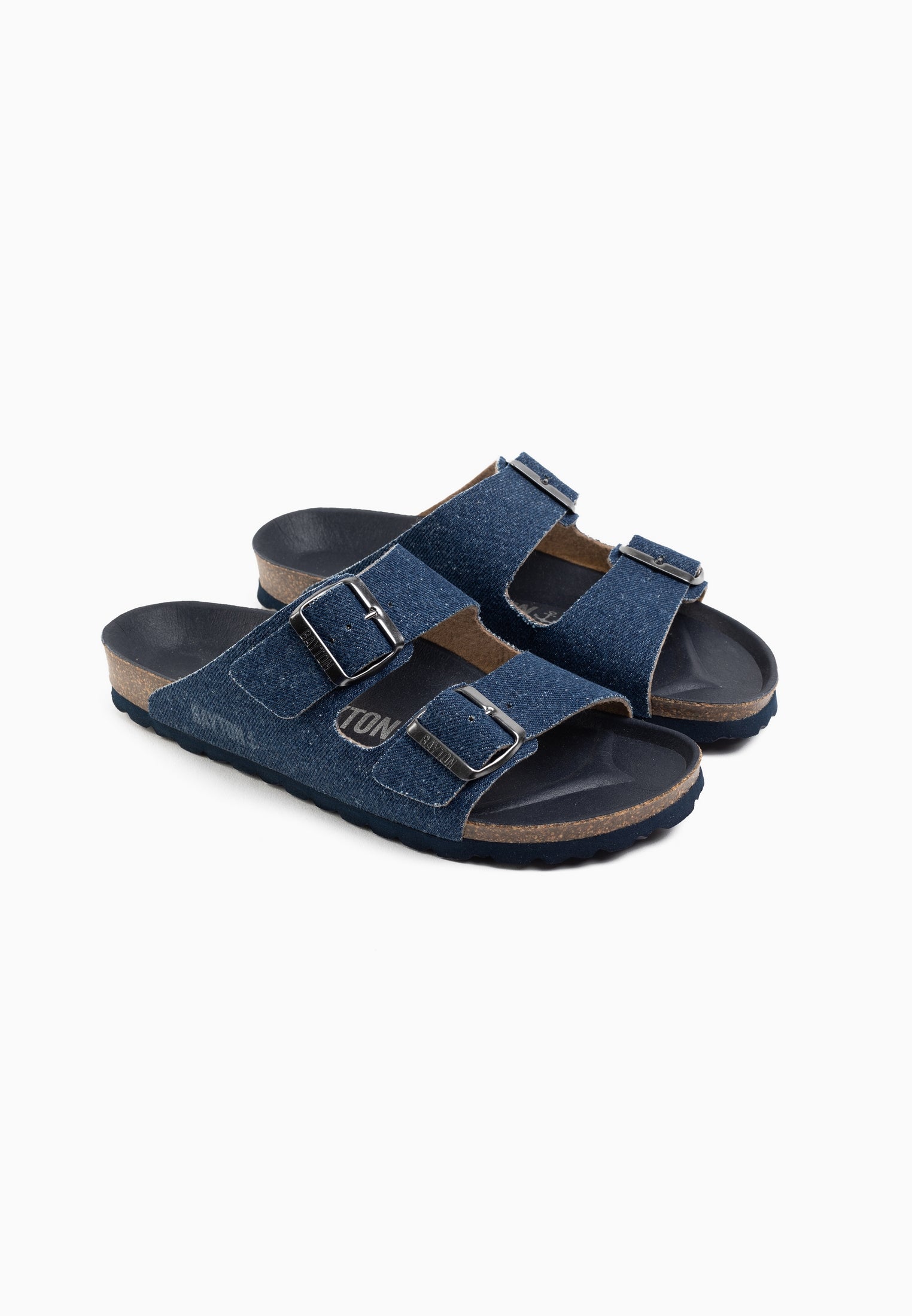 Sandales 2 Brides Atlas Bleu Marine