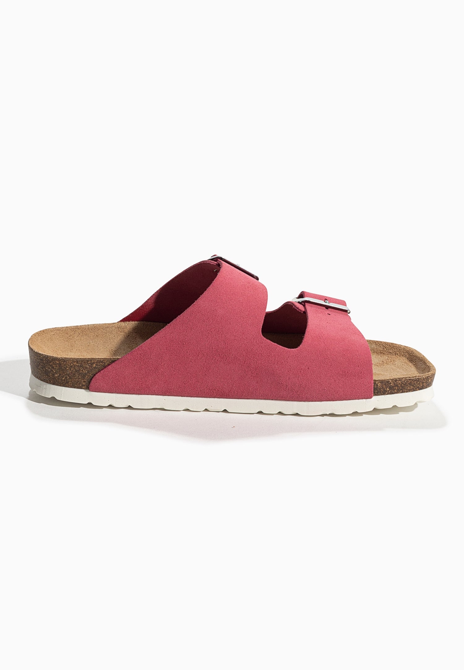 Atlas Rose Suede Leather 2 Strap Sandals