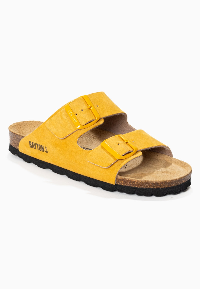 Atlas Yellow 2 Strap Sandals