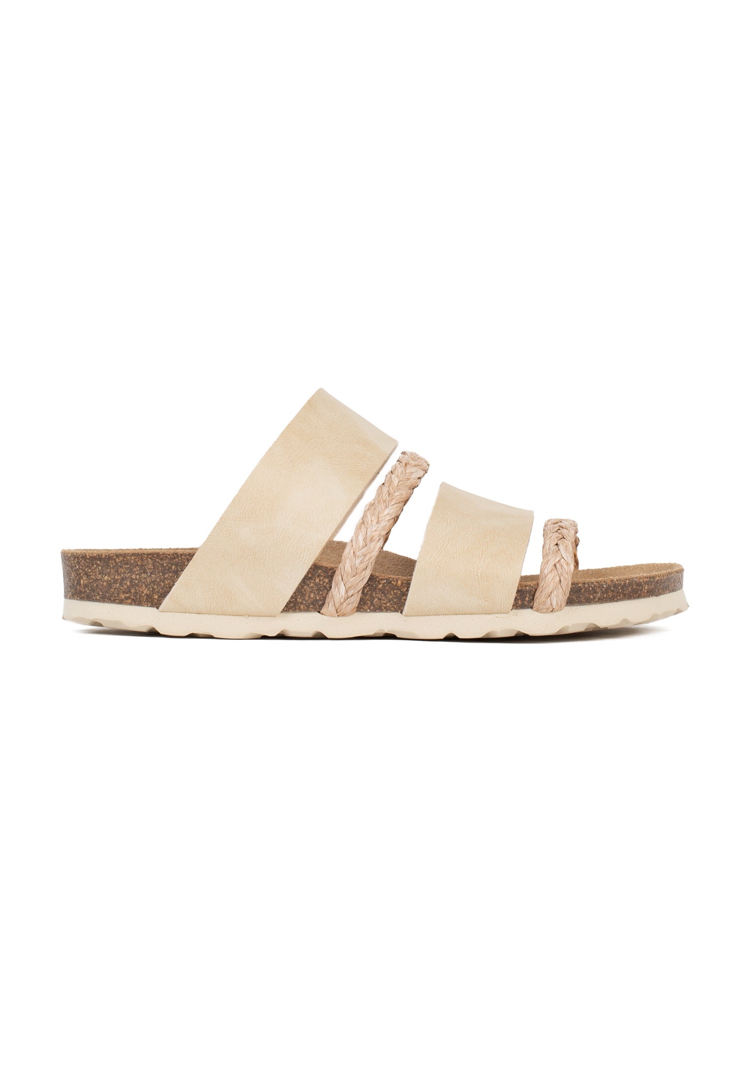 Leiria Beige Multi-Strap Sandals