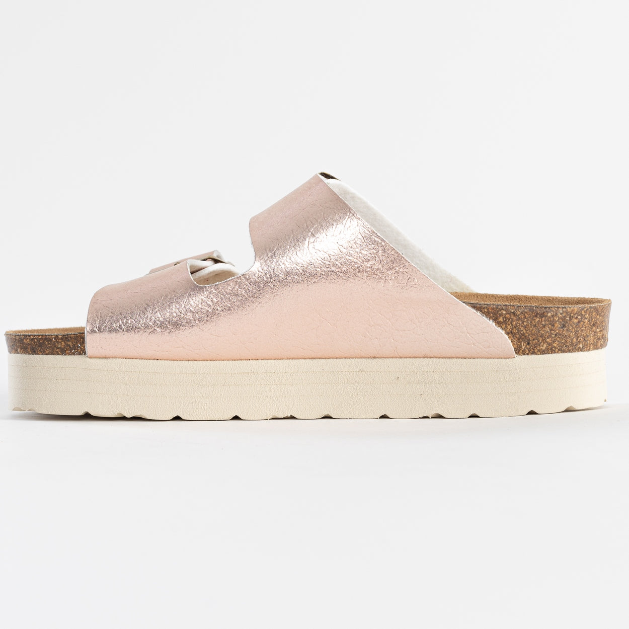 Sandalias con plataforma en oro rosa Japet