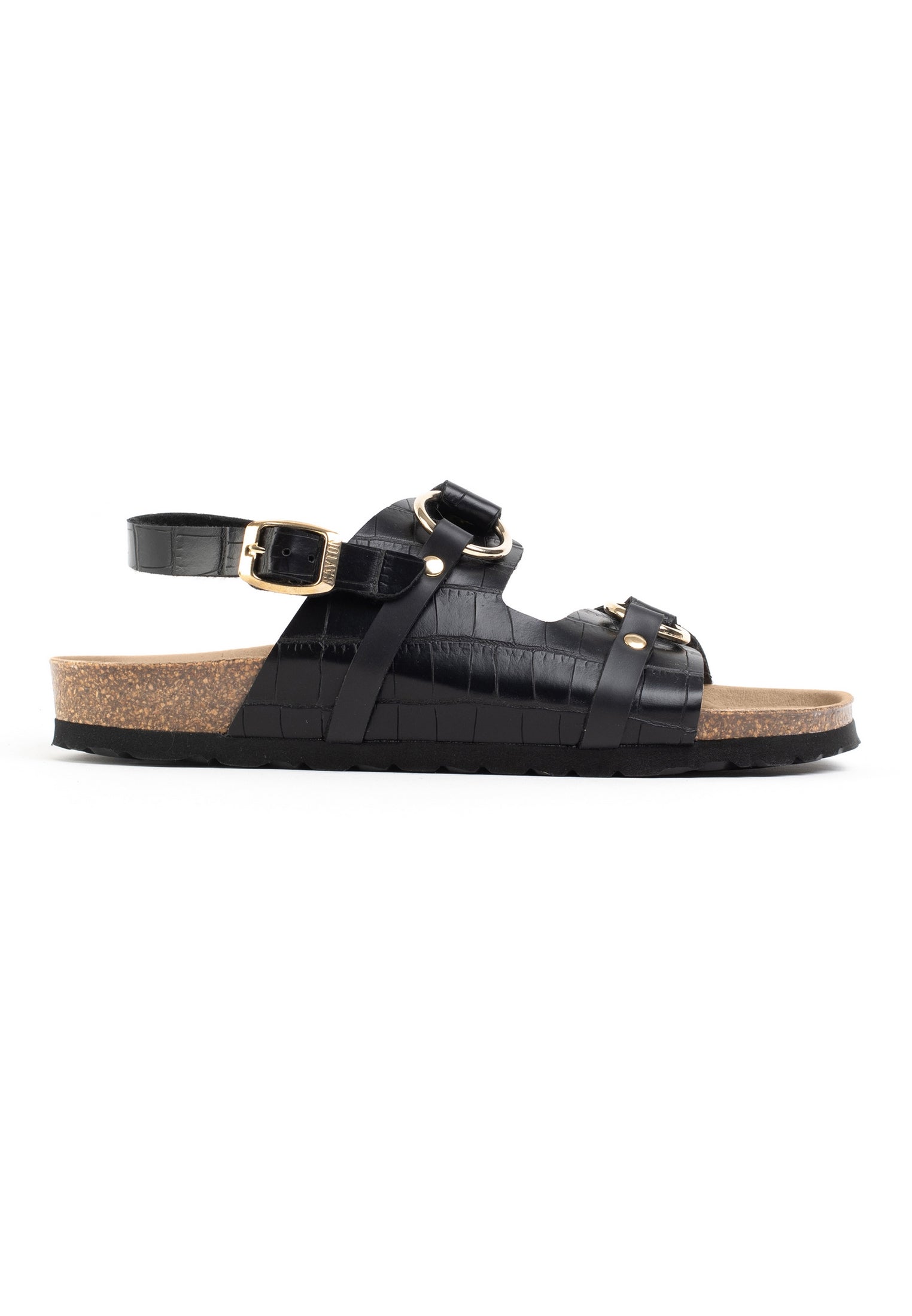 Astral Black Multi-Strap Sandals