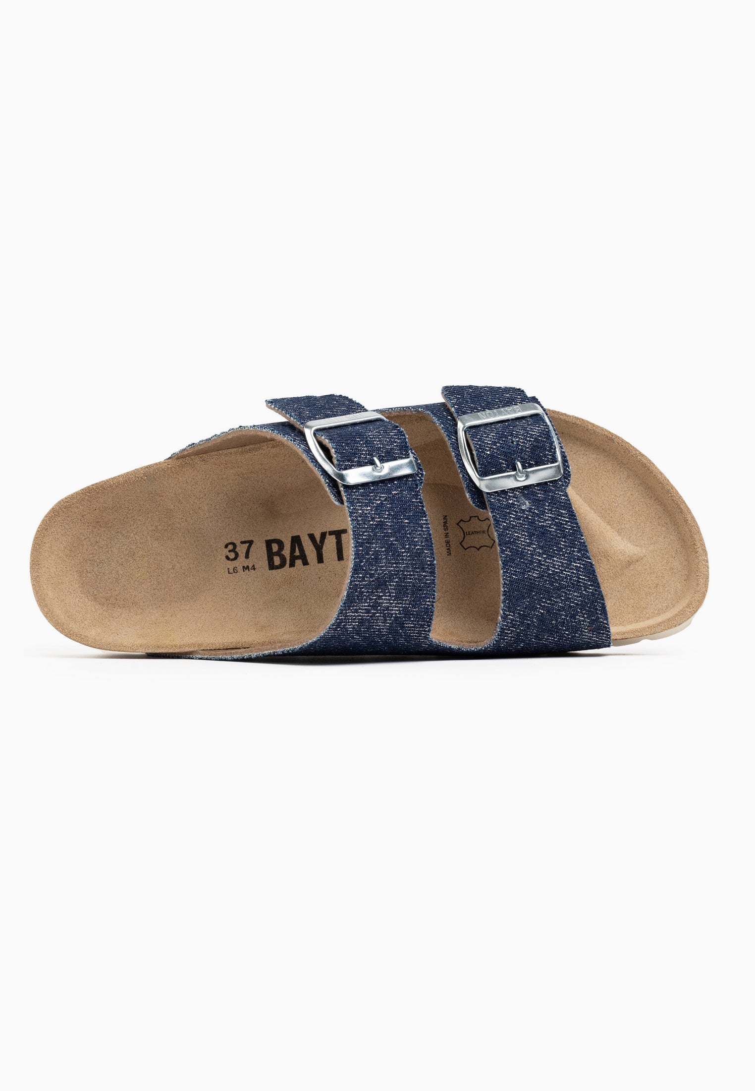 Alicante Raw Blue Denim 2 Strap Sandals