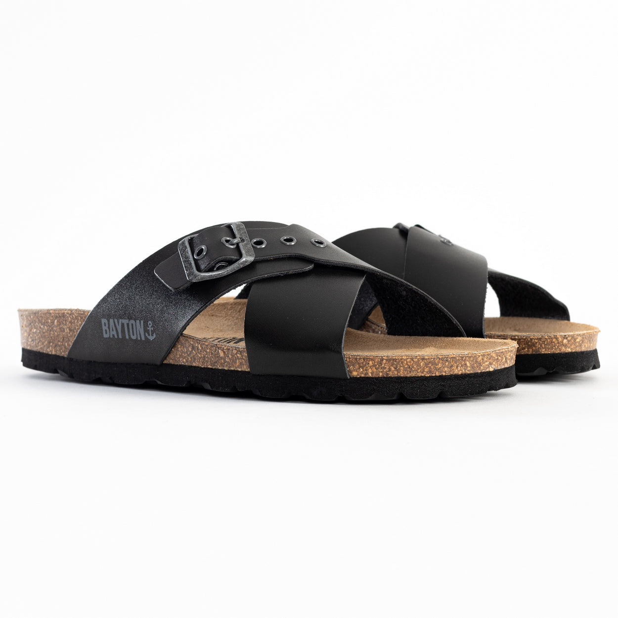 Sandalias Sarria 2 Tiras Negro