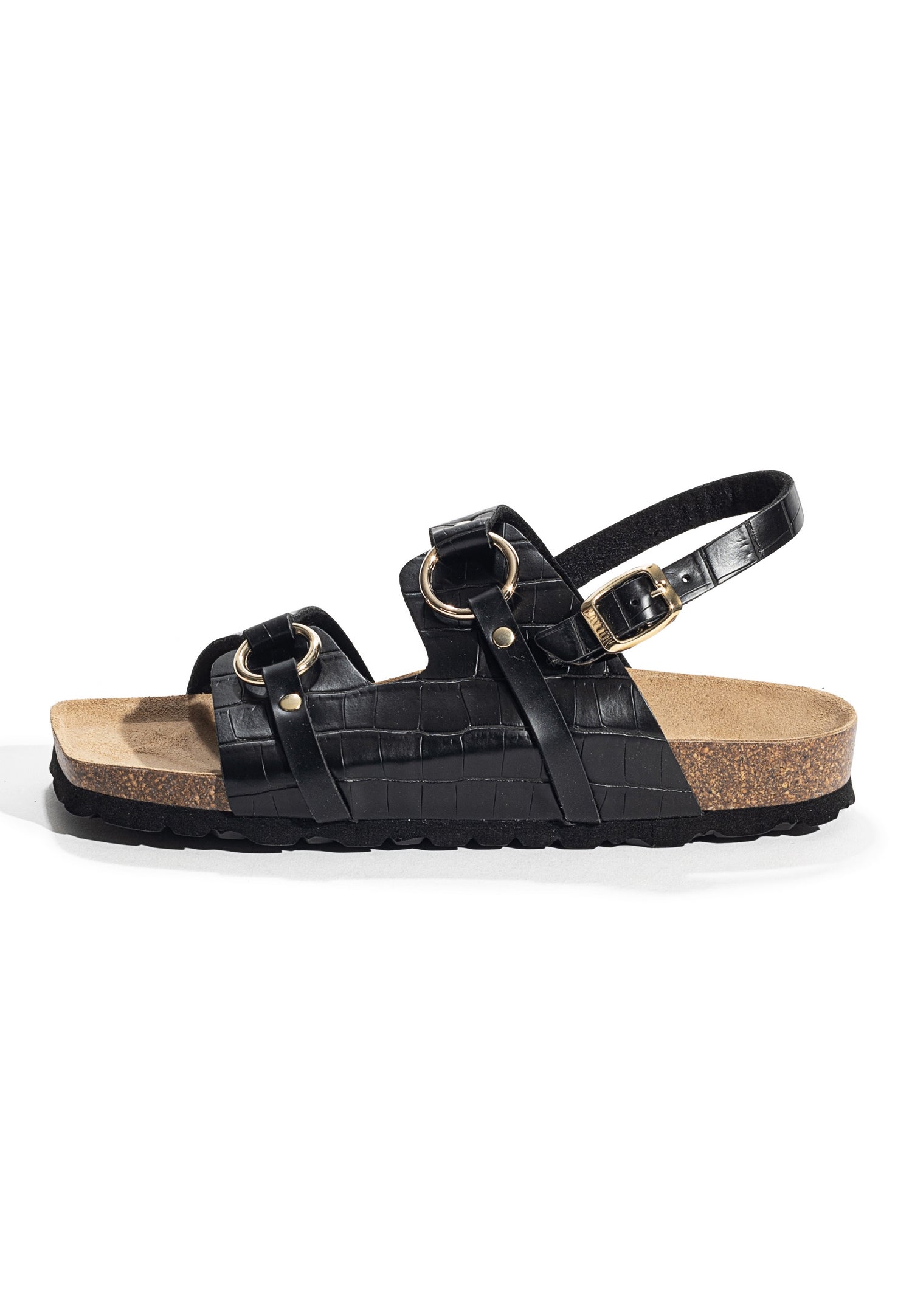 Astral Black Multi-Strap Sandals