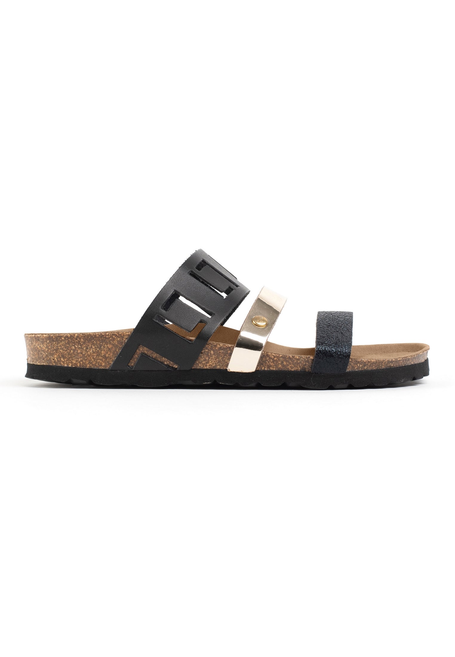 Sandalias Galice Multitiras Negro