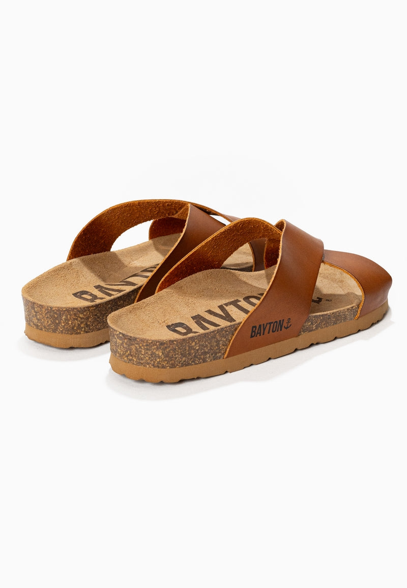 Gomera Camel 2 Strap Sandals