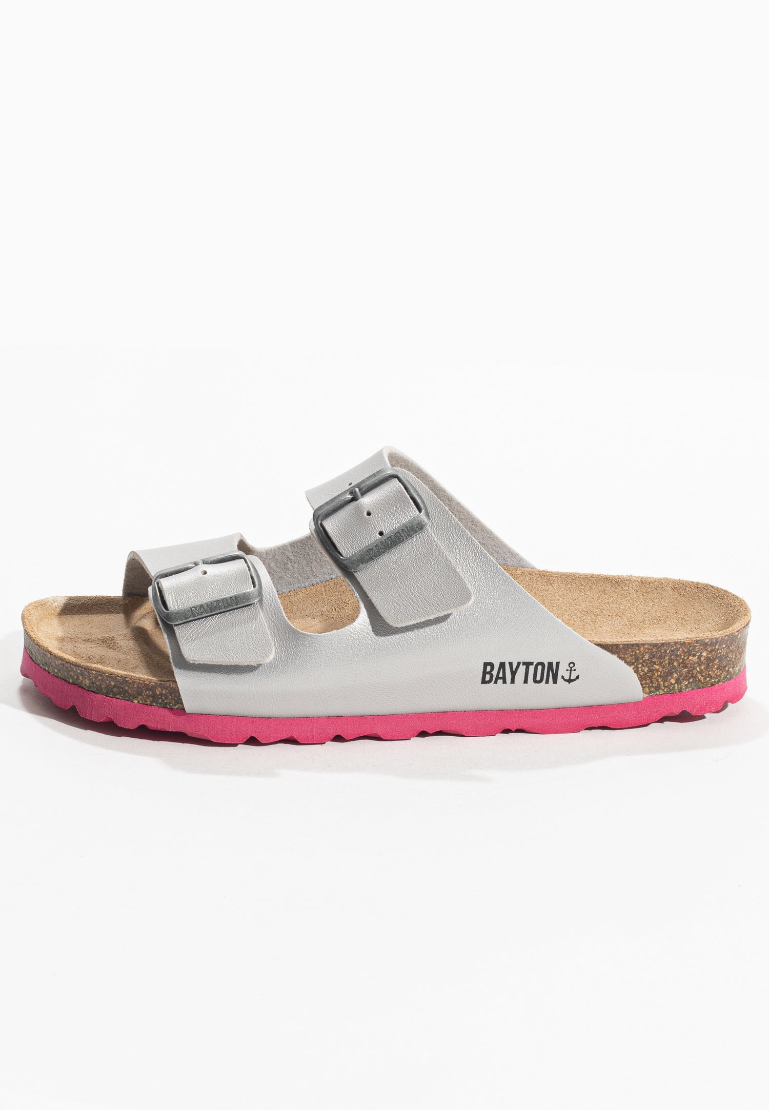 Arizona Silver 2 Strap Sandals