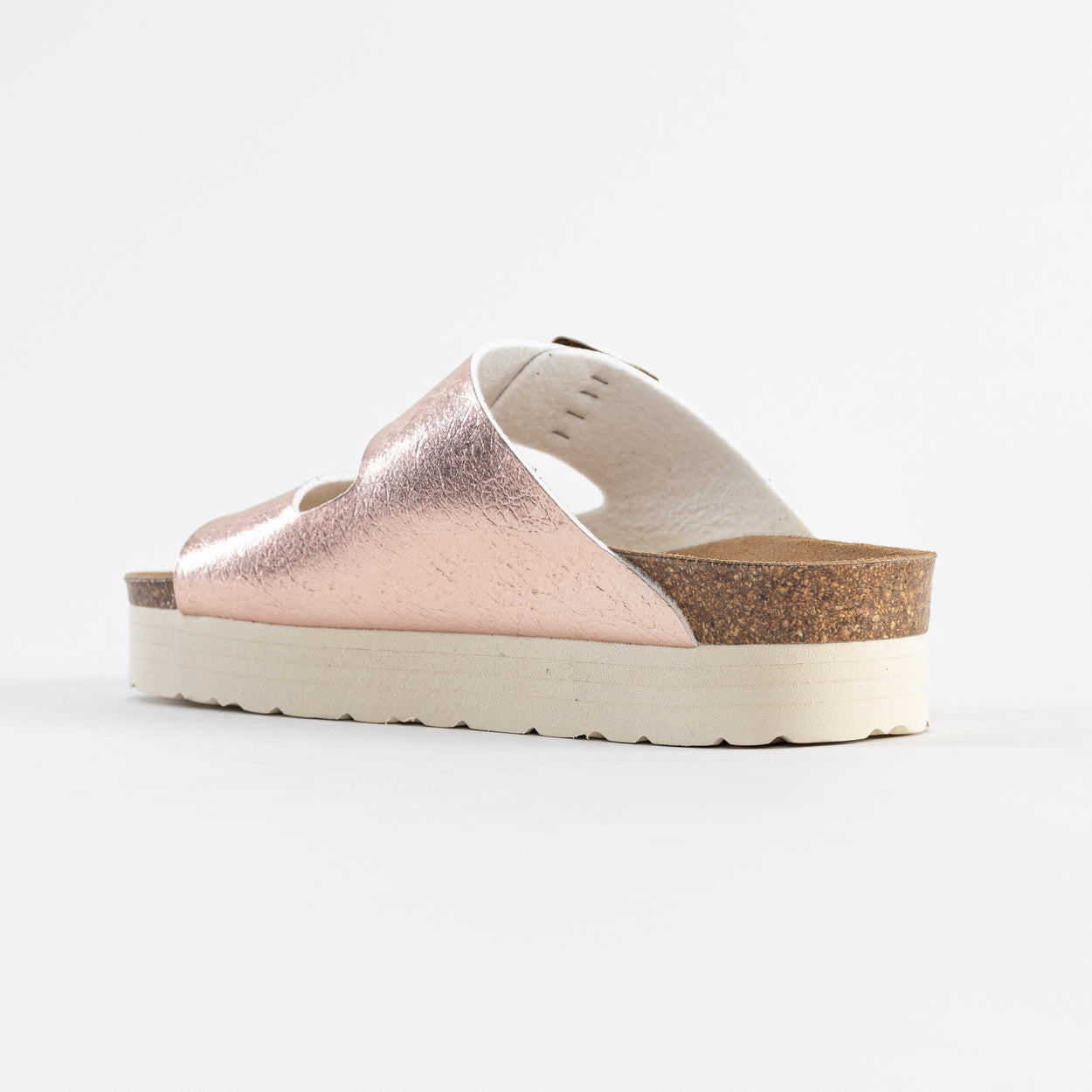 Sandalias con plataforma en oro rosa Japet