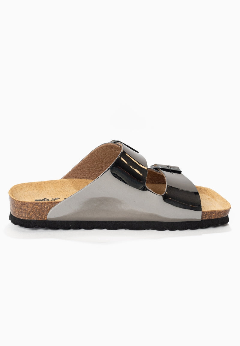 Atlas 2 Straps Dark Silver Sandals