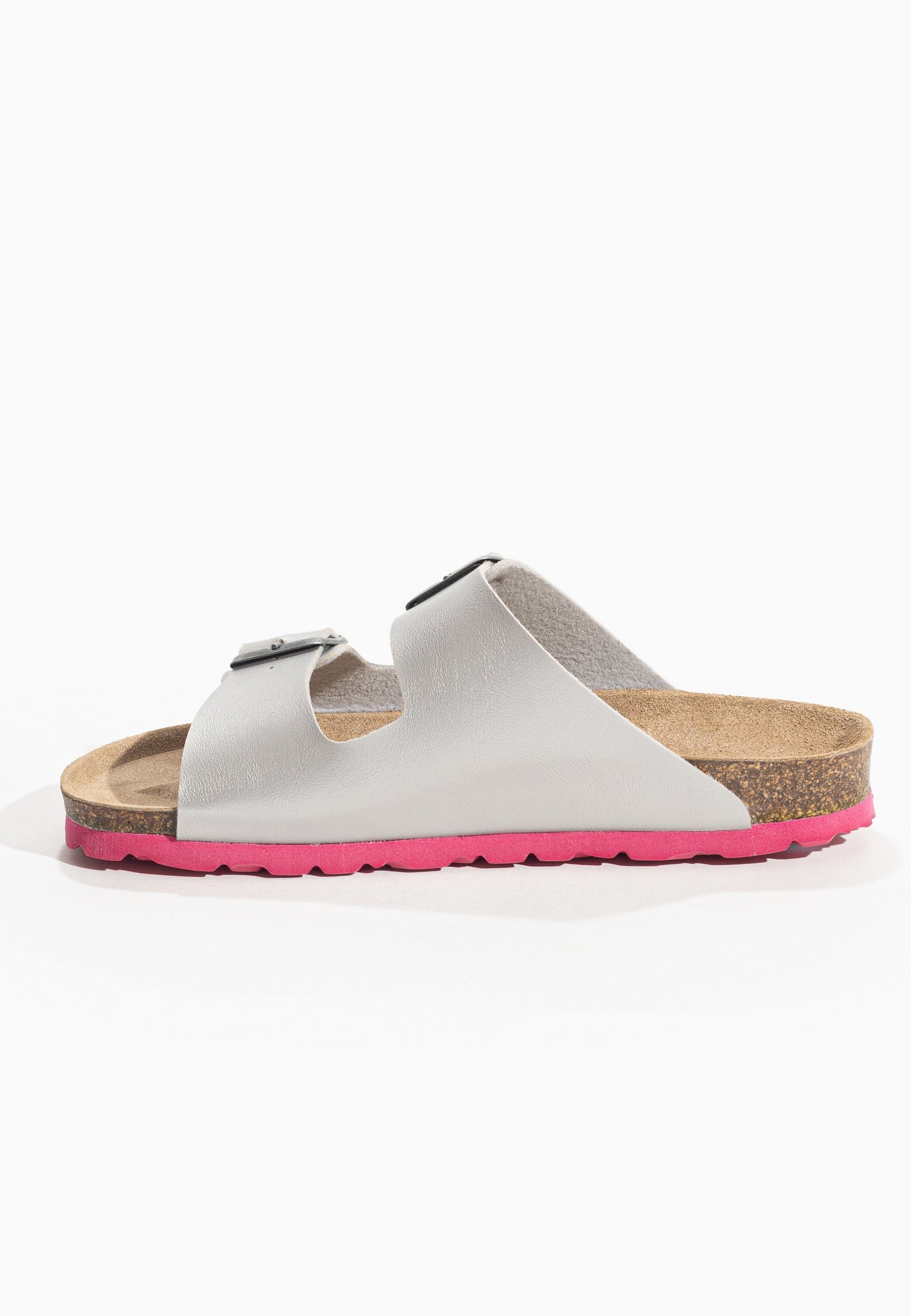 Arizona Silver 2 Strap Sandals