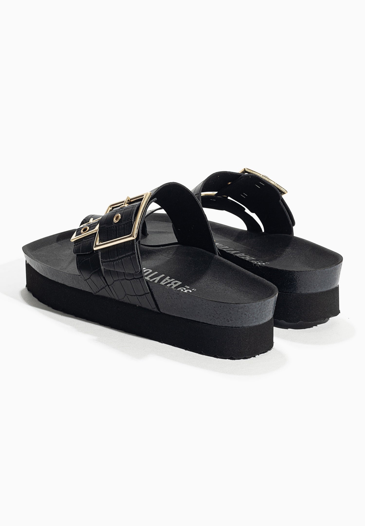 Lucrezia Black Platform Sandals