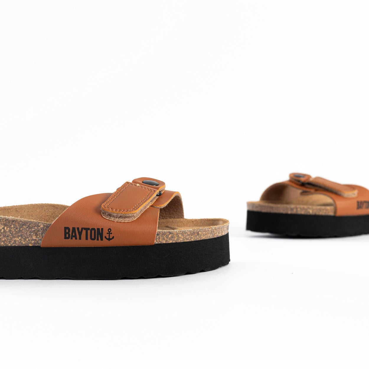 Calypso Camel Platform Sandals