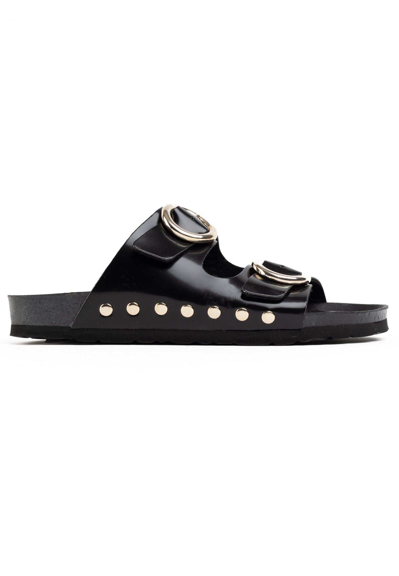 Black Barcelona 2 Strap Sandals