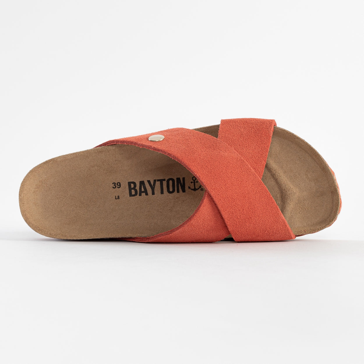 Burgos Coral Suede Leather 2 Strap Sandals