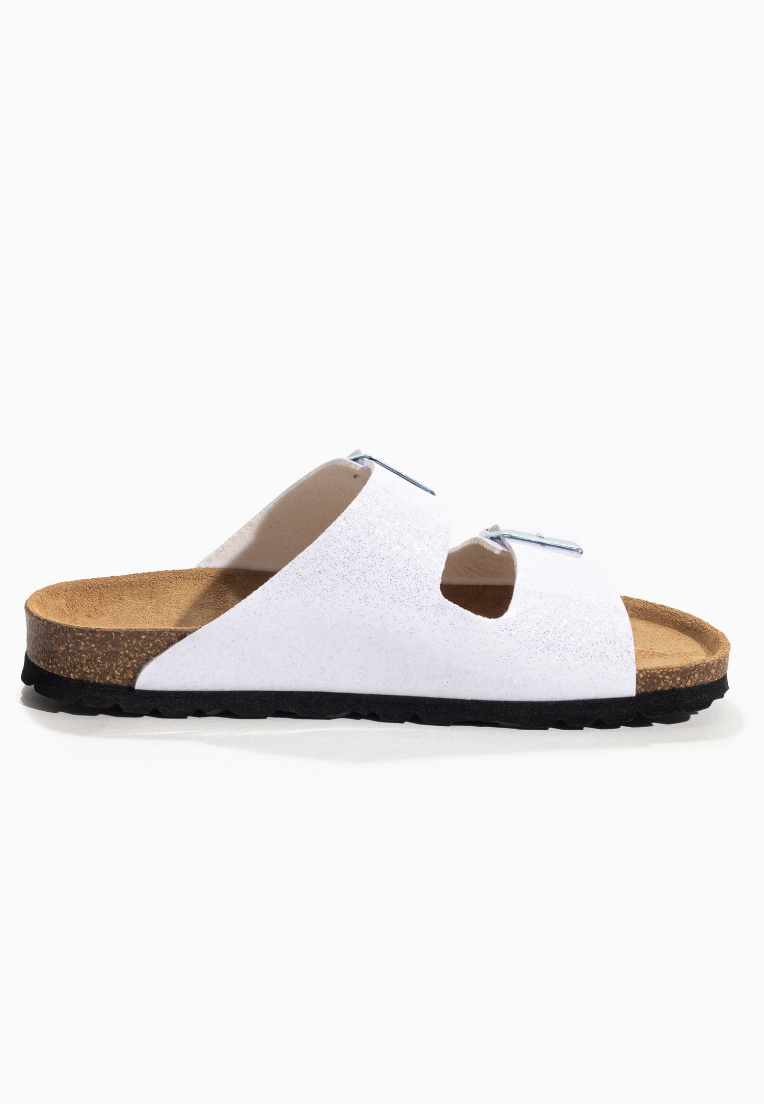 Tracy White 2 Strap Sandals