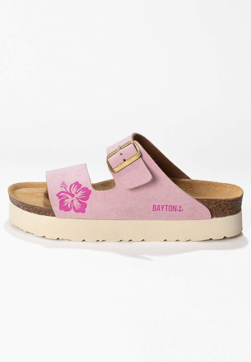 Jenn Lila and Pink Platform Sandals