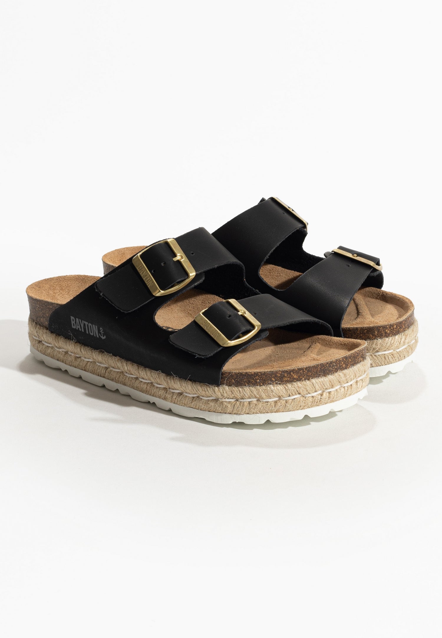 Olympe Black Platform Sandals