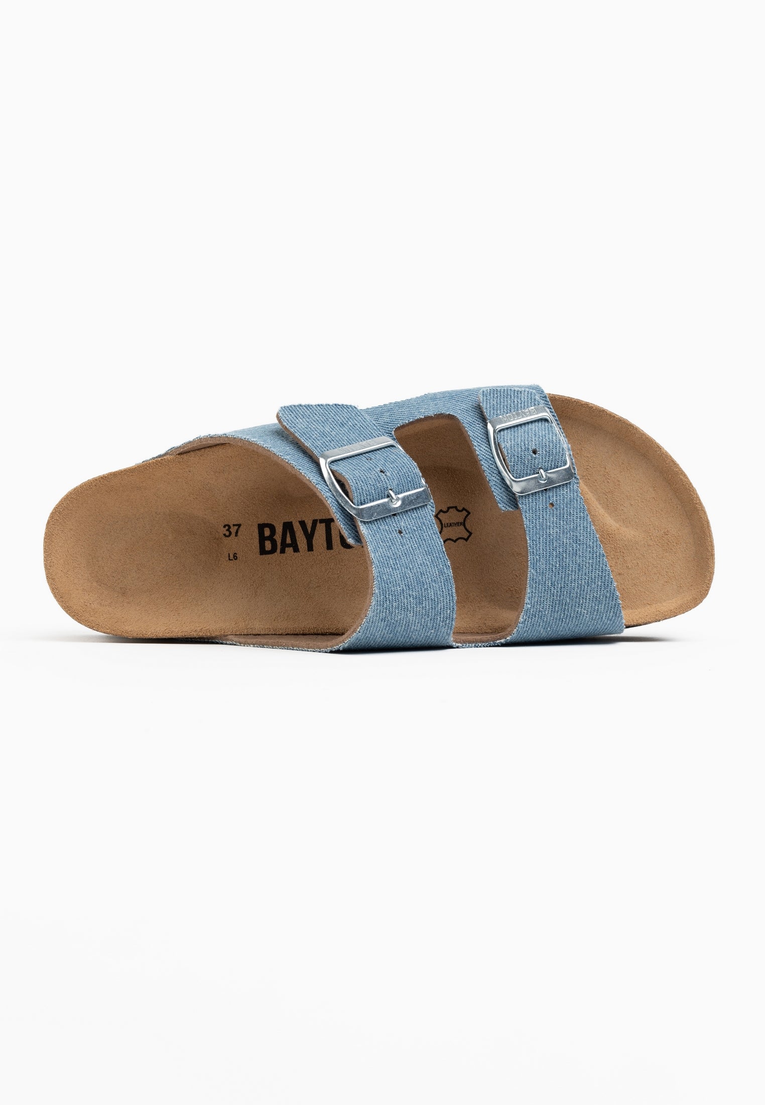 Space Light Blue Denim Platform Sandals