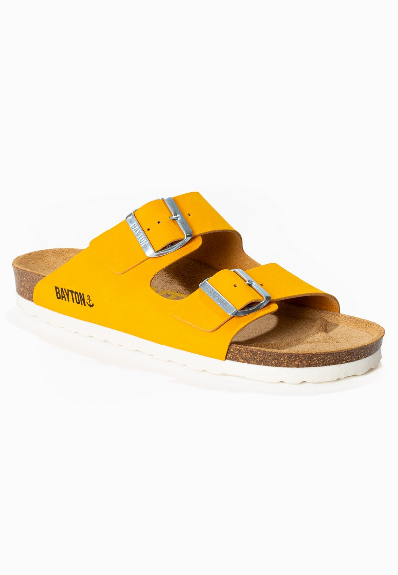 Atlas Yellow 2 Strap Sandals