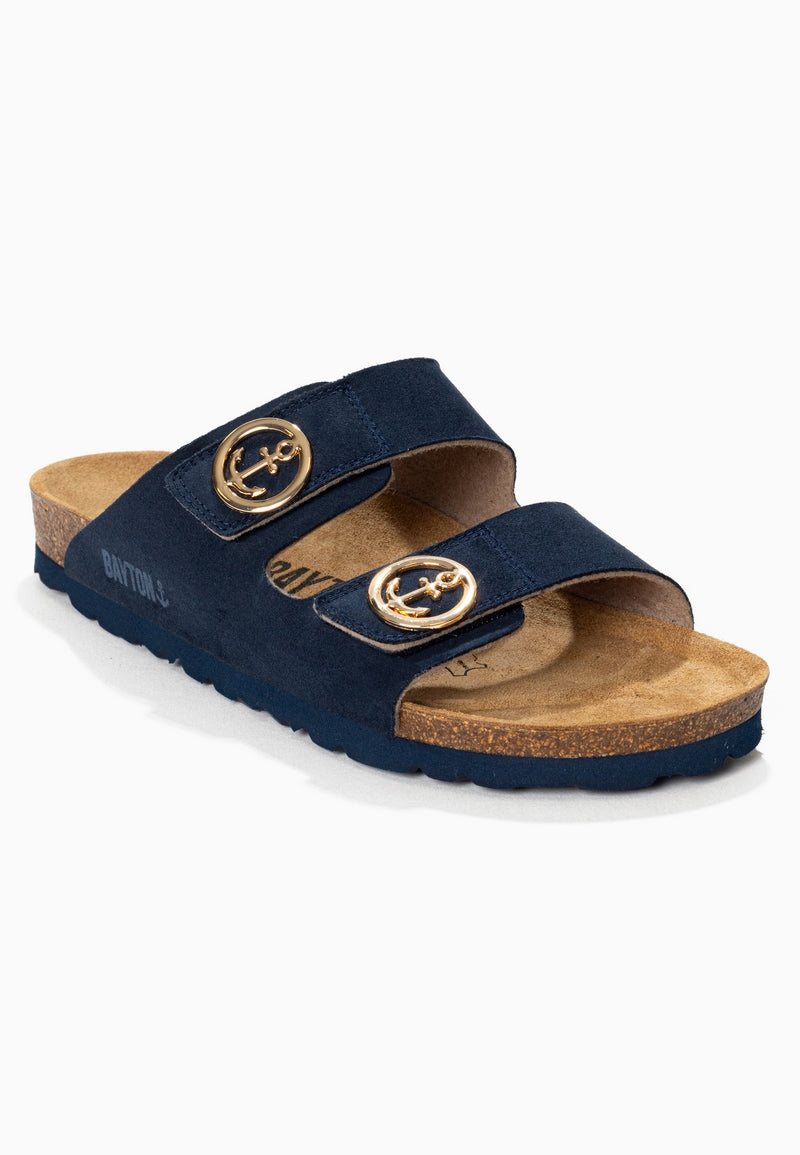 Anatol Navy Blue 2 Strap Sandals