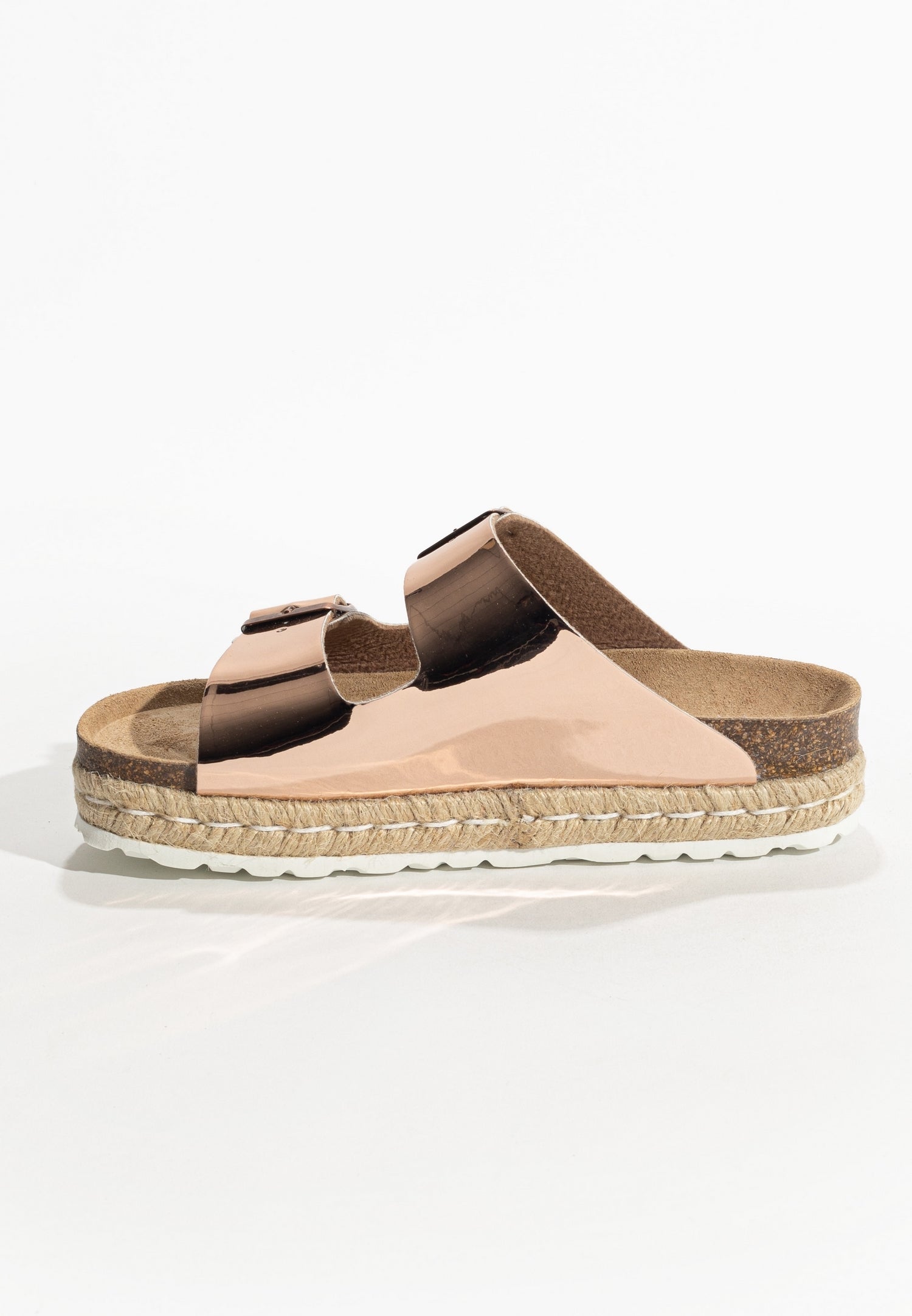 Olympe Rose gold Platform Sandals