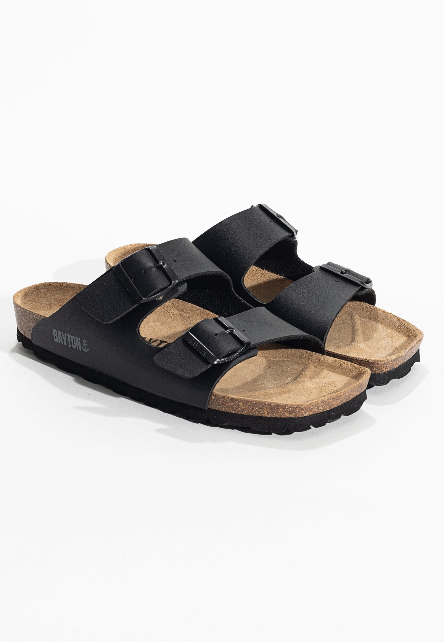 Atlas Black 2 Strap Sandals