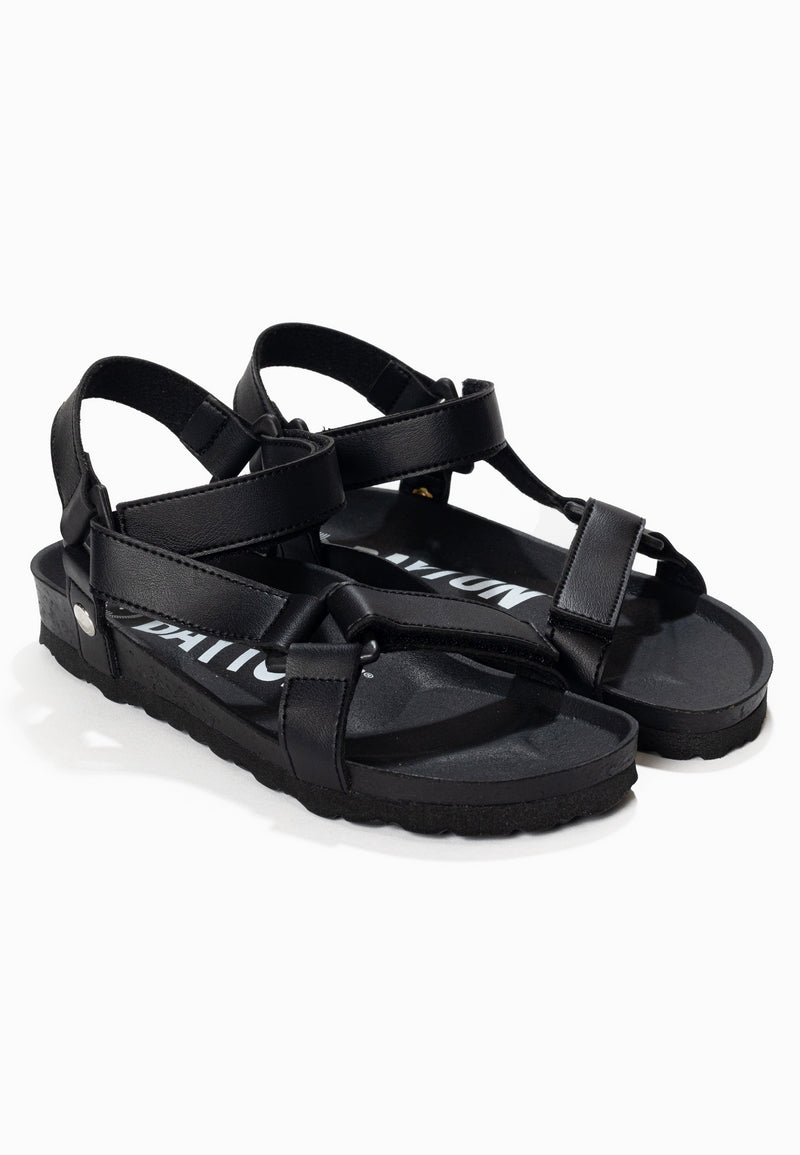 Rigoni Black Multi-Strap Sandals