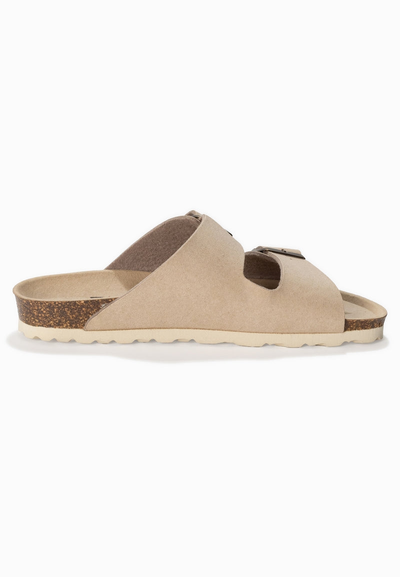 Atlas Beige 2 Strap Sandals