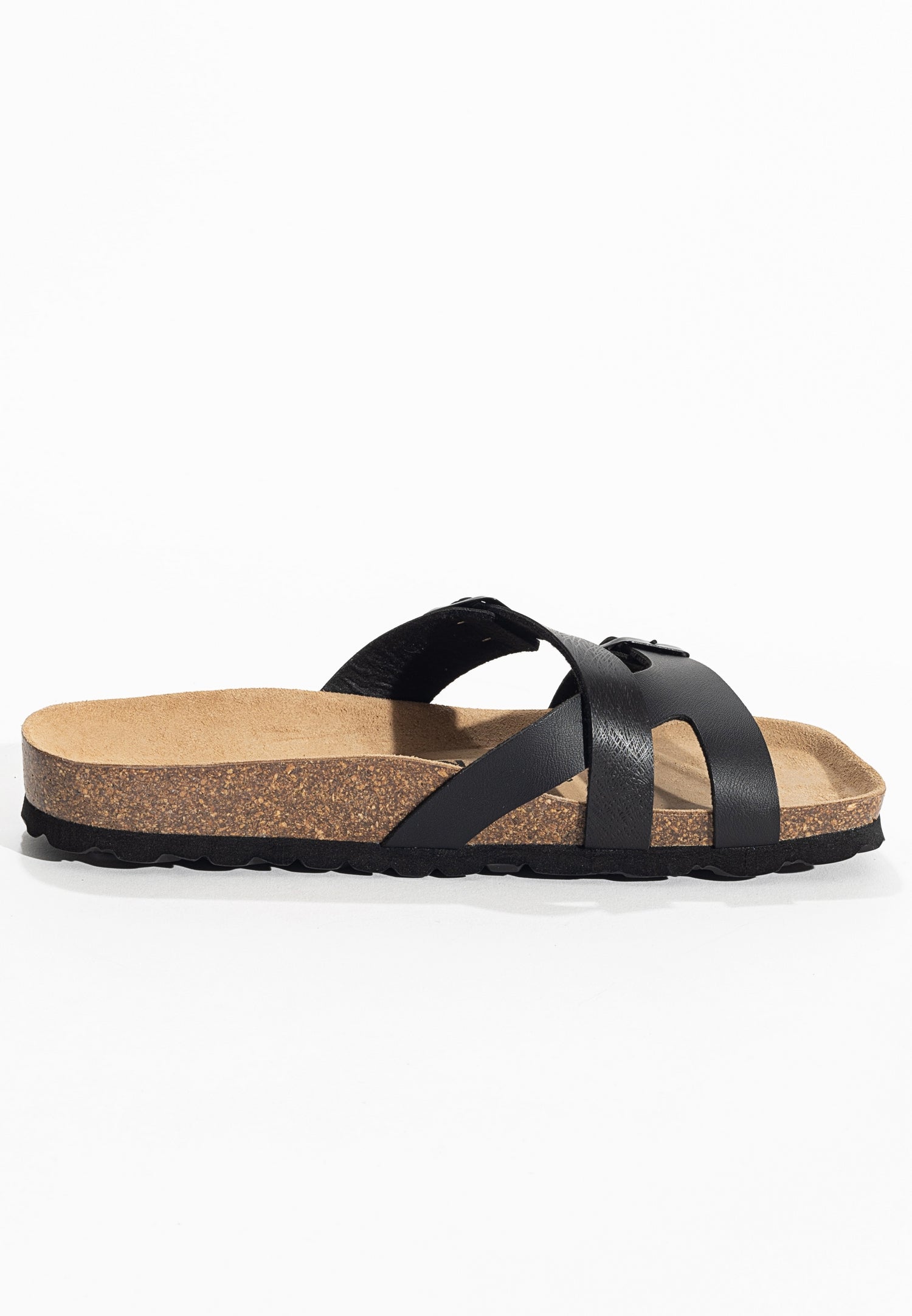 Cleo Black 2 Strap Sandals