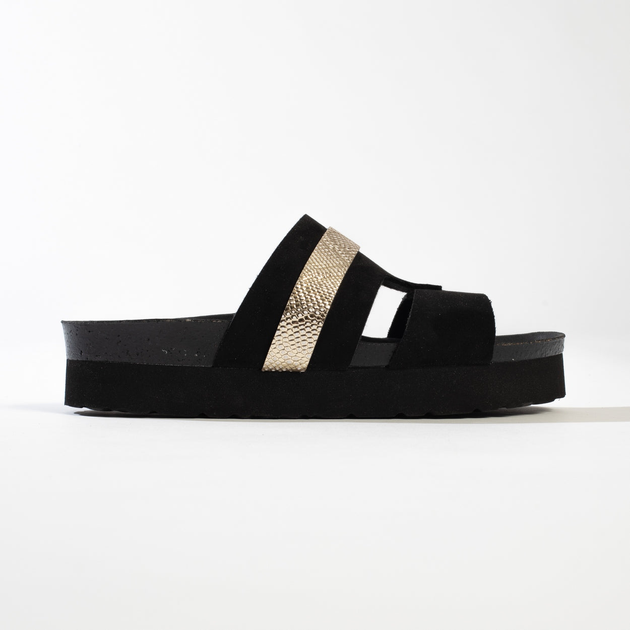 Melfi Black Platform Sandals