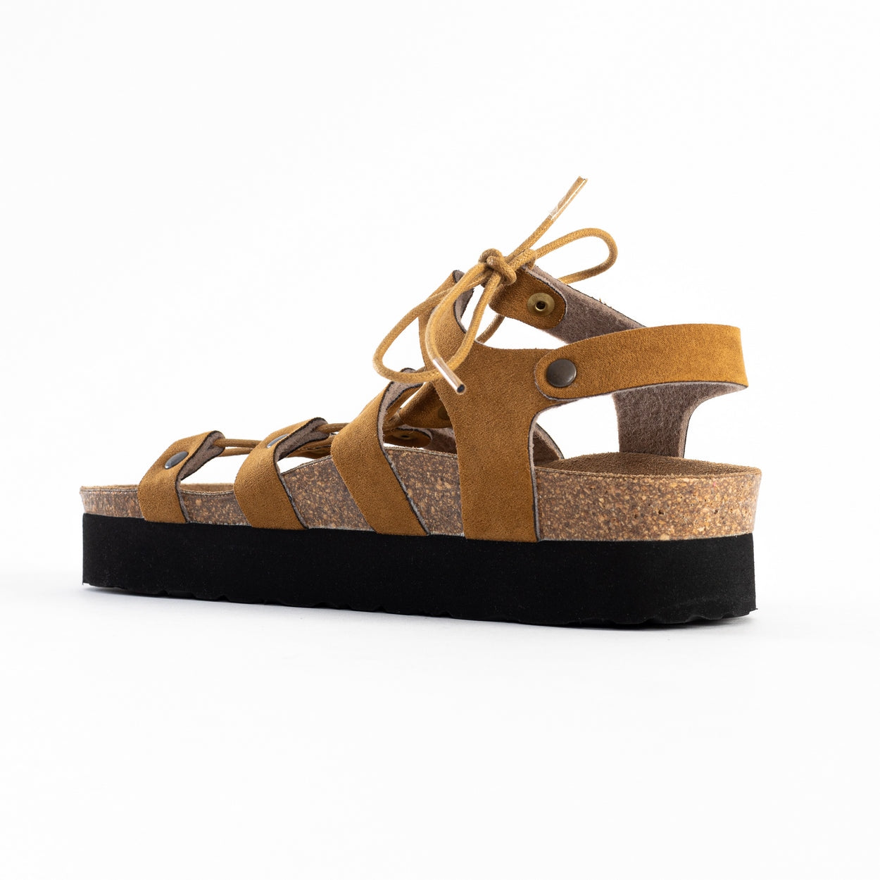 Sandalias con plataforma Jaen color canela