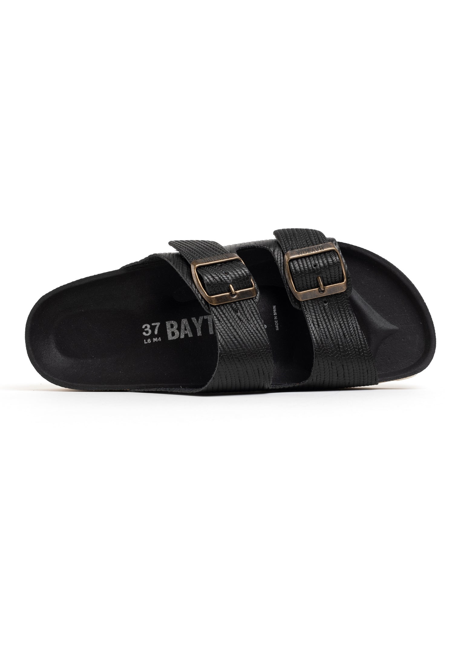 Atlas Black 2 Strap Sandals