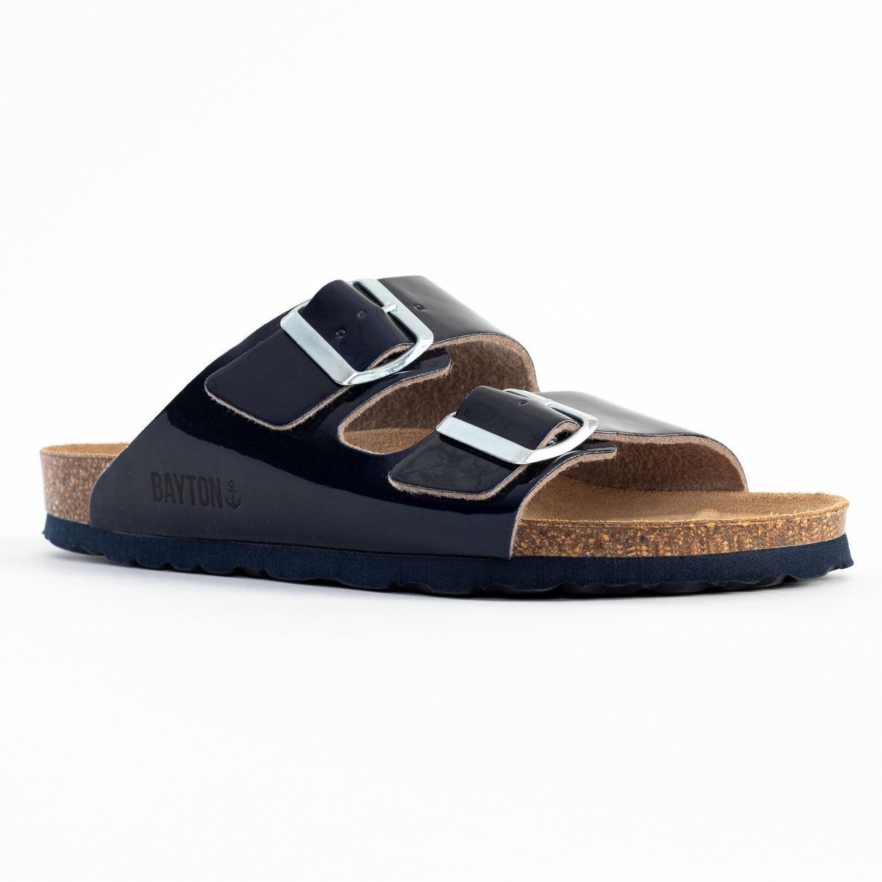 Atlas Navy Blue 2 Strap Sandals