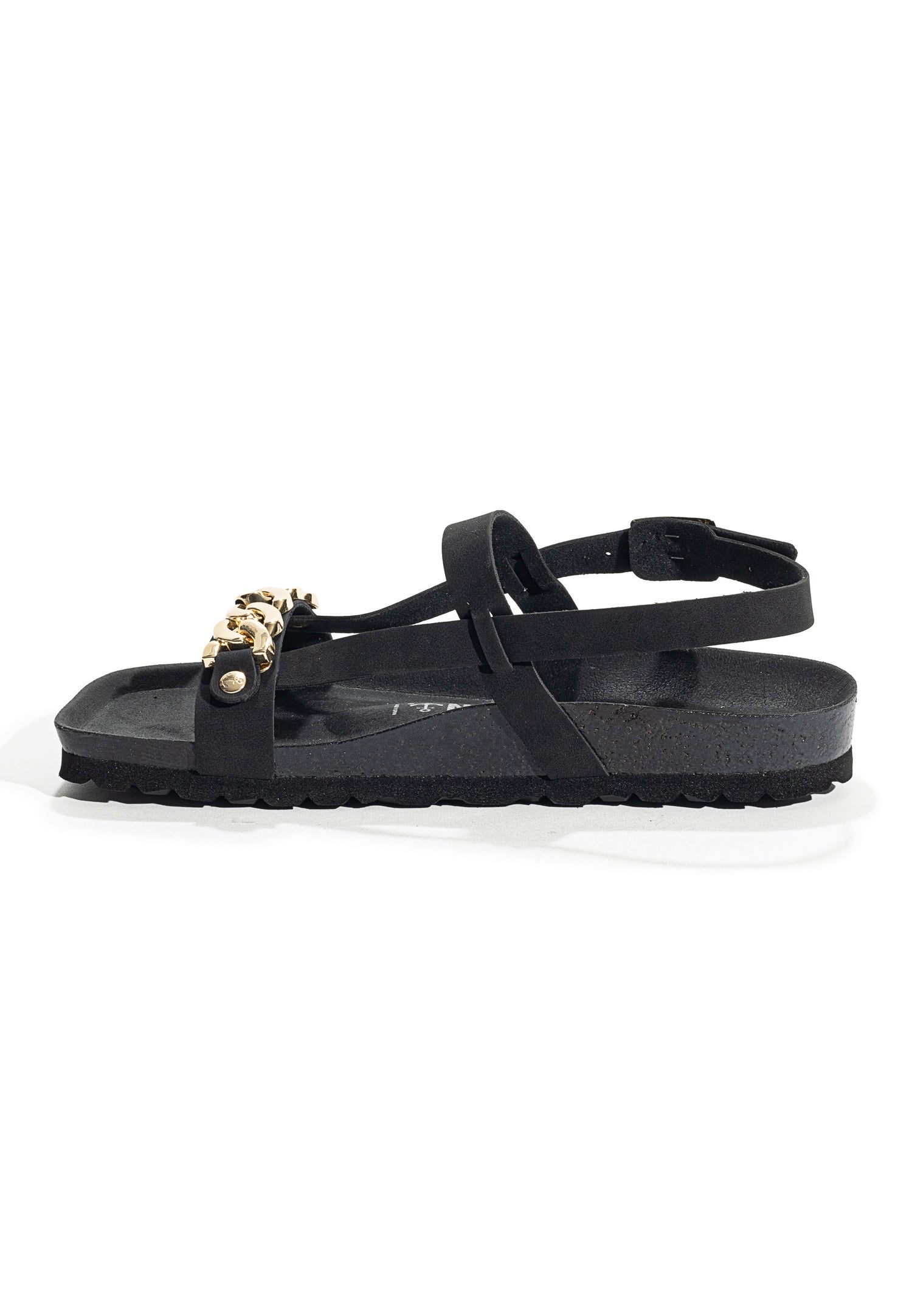 Ramatuelle Black Multi-Strap Sandals