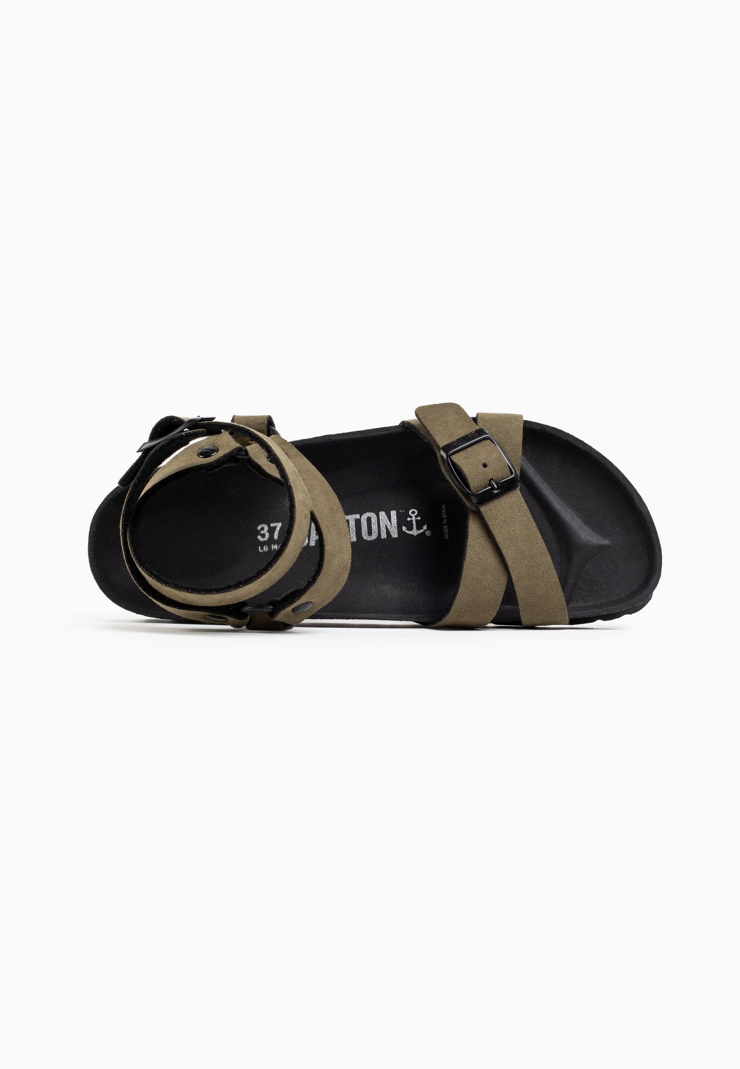 Khaki Multi-Strap Galaxy Sandals