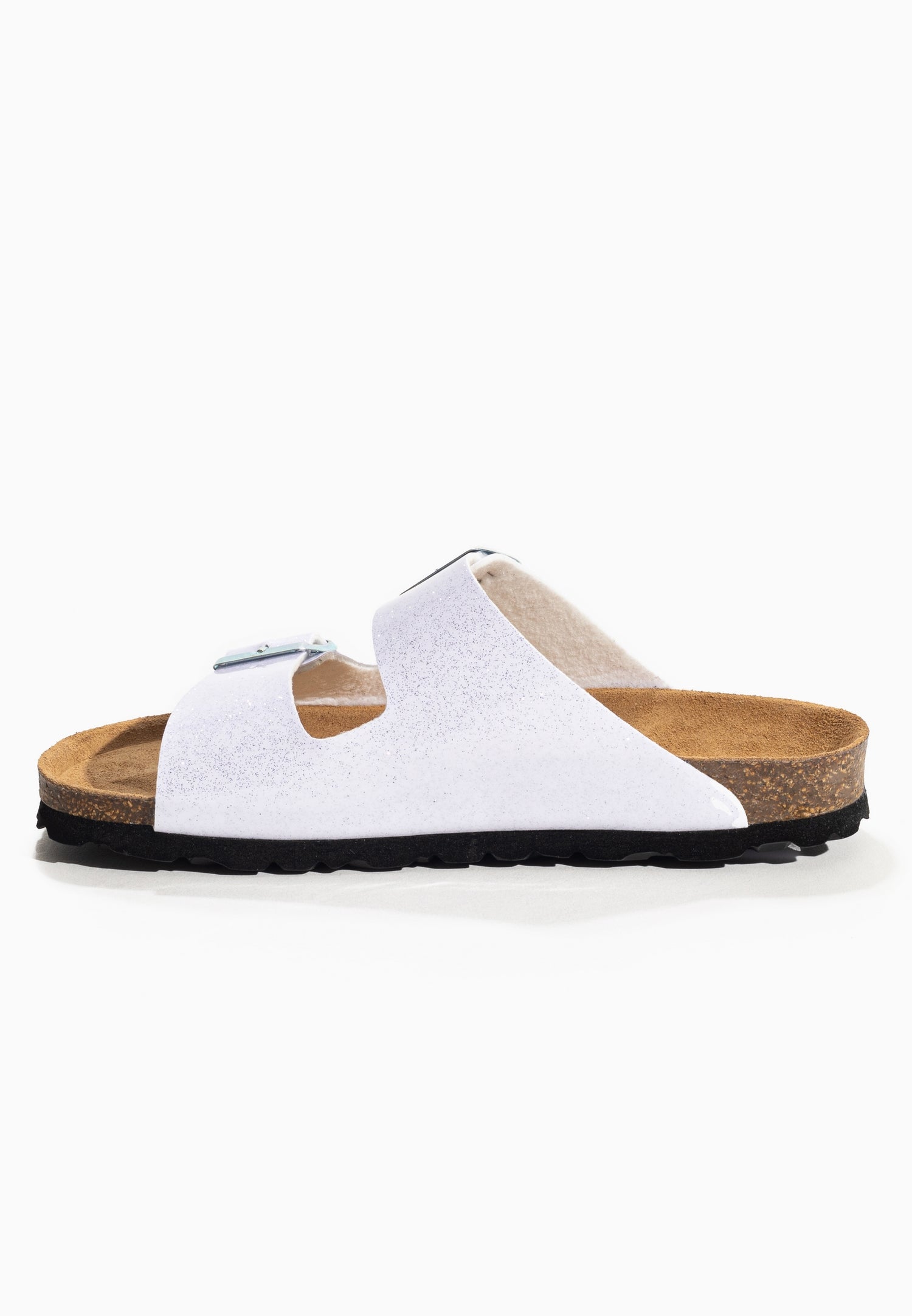 Tracy White 2 Strap Sandals