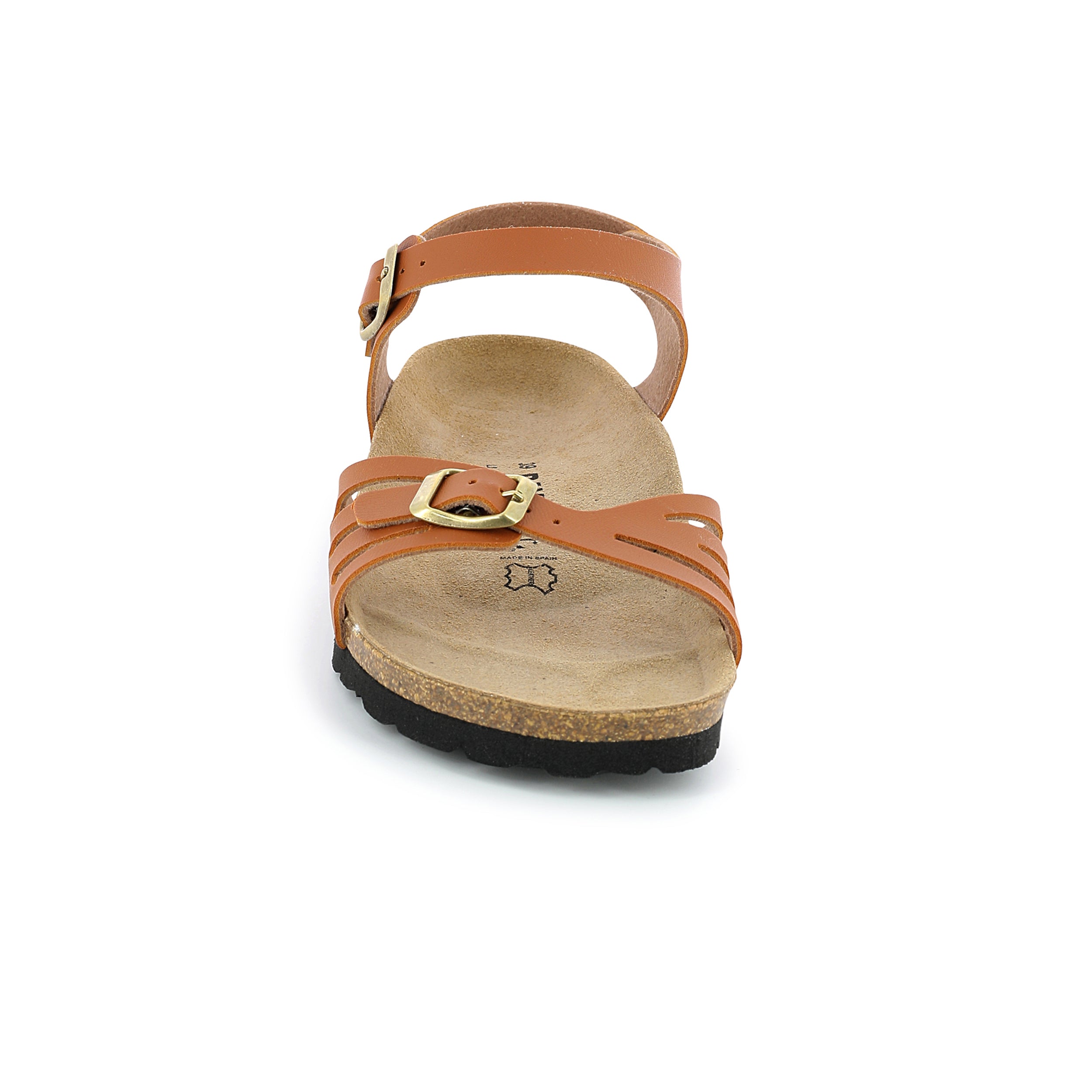 Eos Camel Multi-Strap Sandals