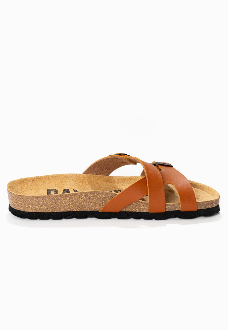 Sandales 2 Brides Cleo Camel