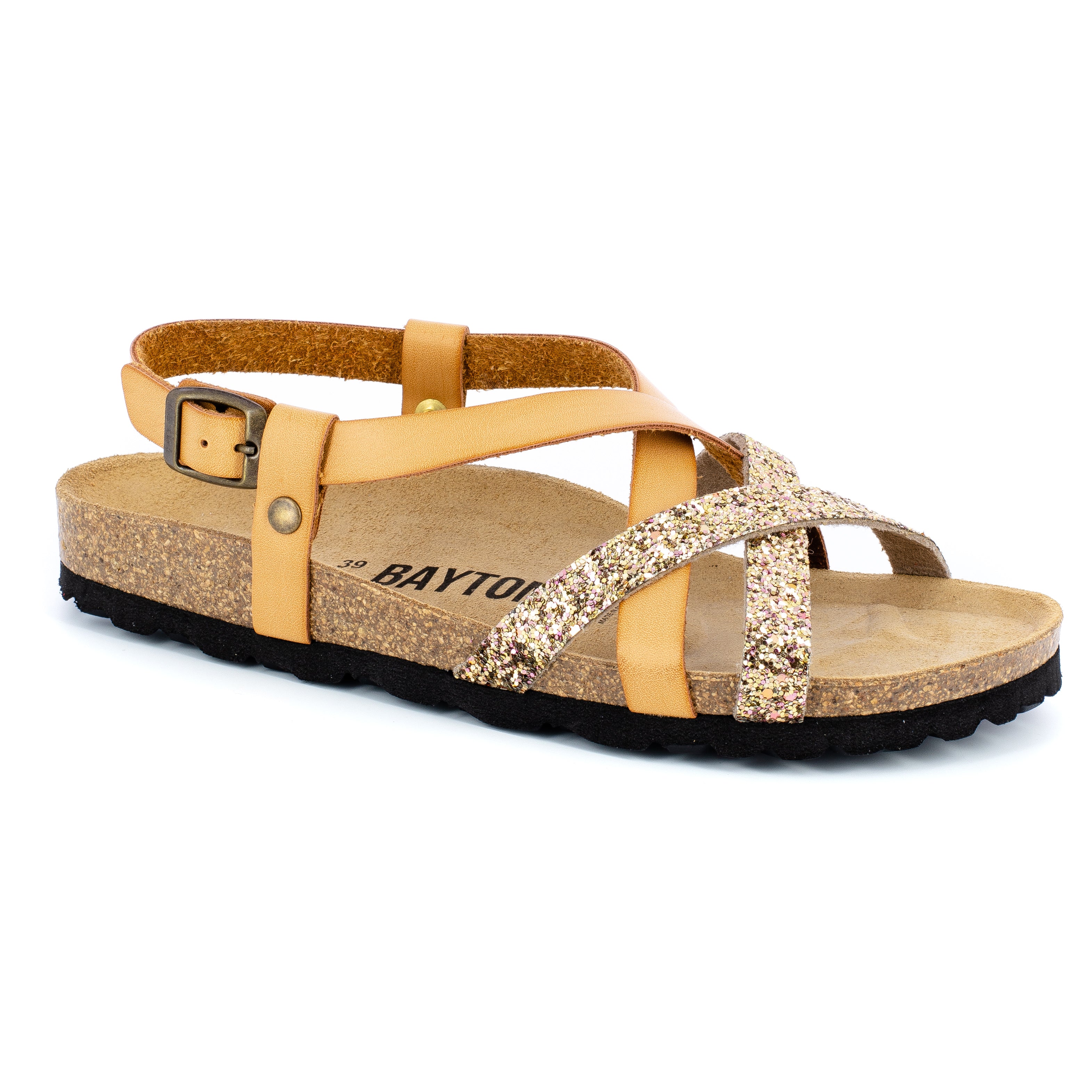 Kari Camel Multi-Strap Sandals