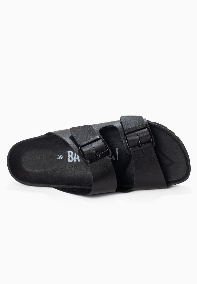 Atlas Black 2 Strap Sandals