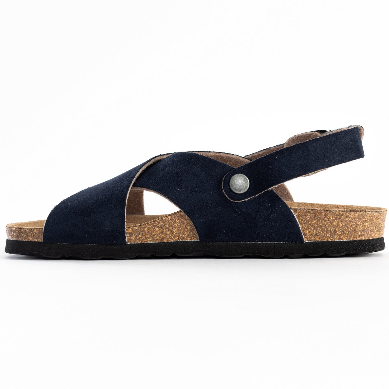 Sandales Tweed Bleu Marine Multi-Brides