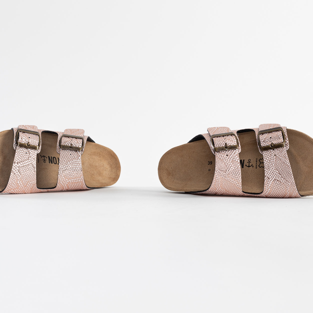 Atlas Rose Gold 2 Strap Sandals